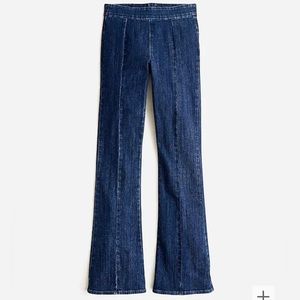 Jcrew Pintuck skinny flare jean in Night Sky wash